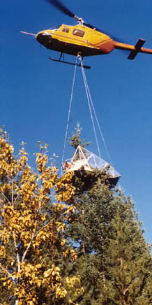 Manual-unload shear at Cultus Lake, B.C.